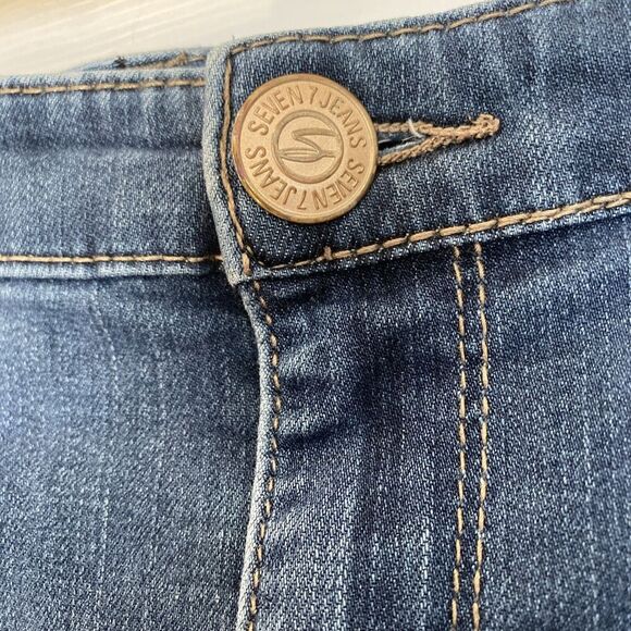 7 Seven For All Mankind Women’s Luxe Stretch Jeans/leggings Size 22 - Picture 3 of 10